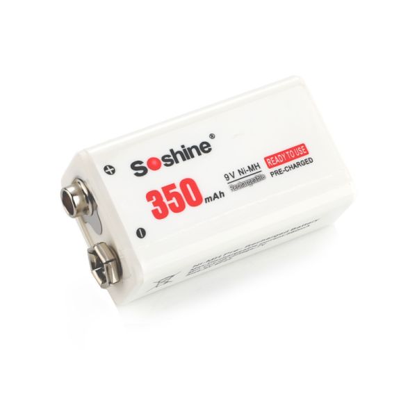 Акумулятор Soshine 350 mAh КРОНА 9V, Ni-MH