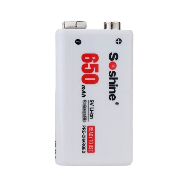 Акумулятор Soshine 650 mAh КРОНА 9V Li-ion