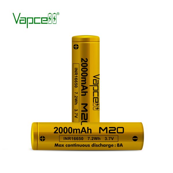 Акумулятор Vapcell M20 INR16650 2000 mah, 8A, Li-ion 3.7V