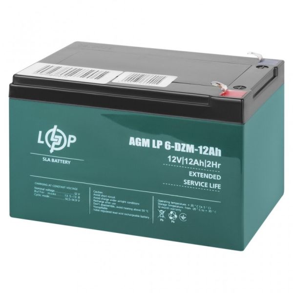 Тяговый свинцово-кислотный аккумулятор LogicPower LP 6-DZM-12 Ah